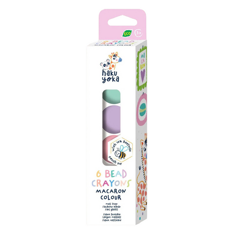 *Haku Yoka Bead Crayons 6 pack - Macaron colours