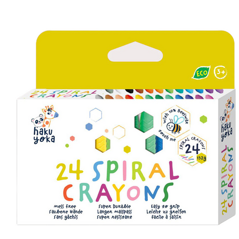 *Haku Yoka Spiral Crayons - 24 pack