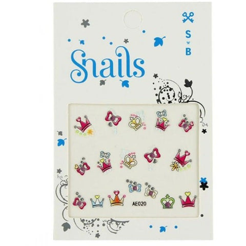 *Snails Nail Stickers - Perfect Princess
