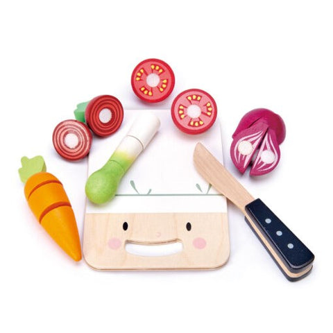 Tender Leaf Mini Chef Chopping Board with Vegetables
