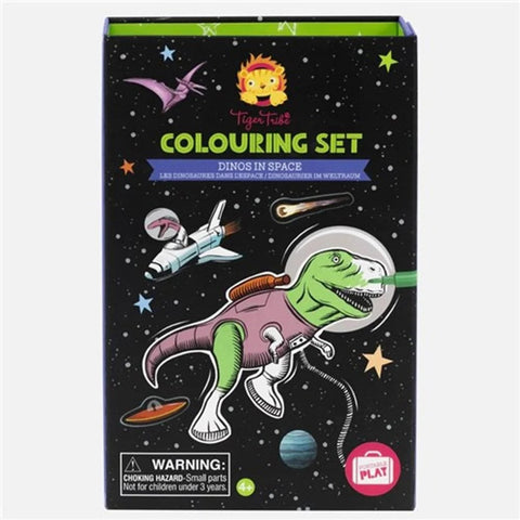 *Tiger Tribe Colouring Set - Dinos in Space