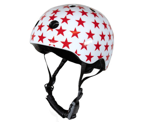 Trybike Helmet - White with Stars