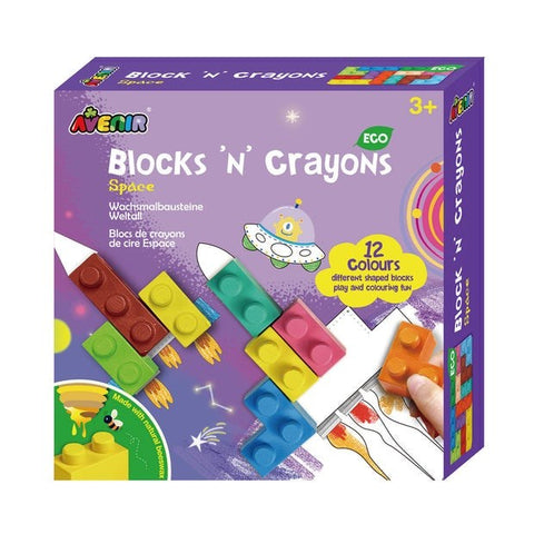 Avenir Blocks 'N' Crayons - Space - The Toybox NZ Ltd