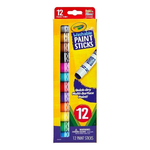 Crayola Washable Paint Sticks 12 Pk