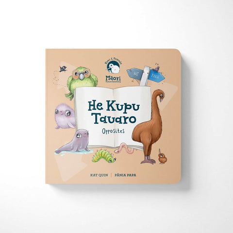 Kuwi He Kupu Tauaro - Opposites Board Book