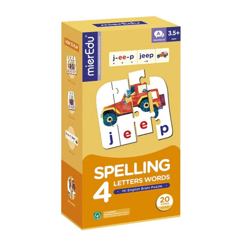 MIEREDU Spelling 4 Letter Words Puzzle