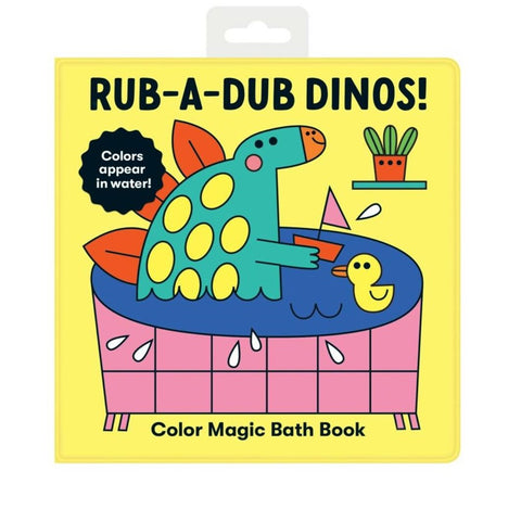 Mudpuppy Magic Bath Book - Rub-A-Dub Dinos