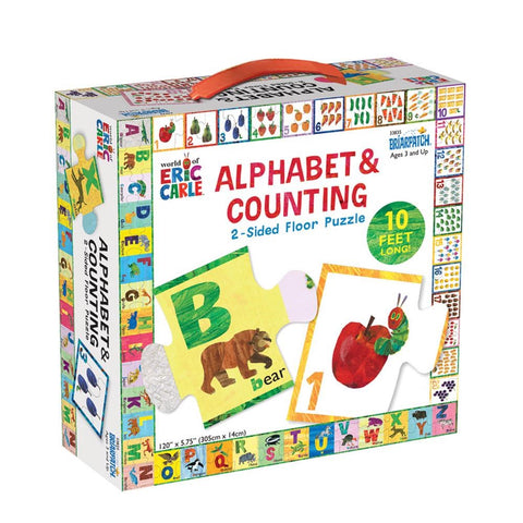 U.Games The World Of Eric Carle 2 Sided Alphabet and Counting Puzzle