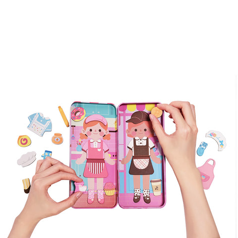 mierEdu Sweet Cafe Chefs magnetic puzzle pieces
