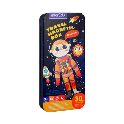 mierEdu Spaceman Travel Magnetic Puzzle Box tin