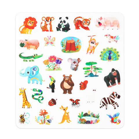 MierEdu Jelly Stickers - Wild Animals