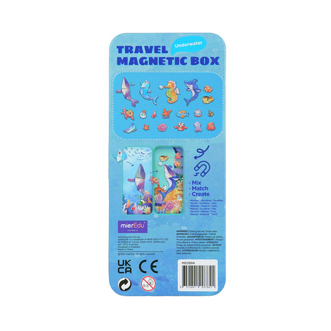 mierEdu Underwater Adventure magnetic puzzle box open showing pieces