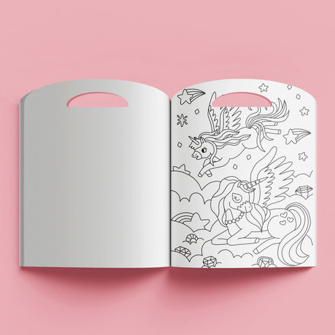 Hinkler Shaped Colouring Book - Magical
