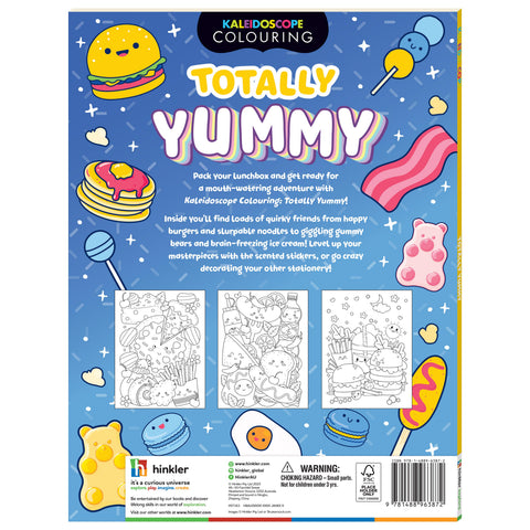 Hinkler Kaleidoscope Colouring Stickers - Totally Yummy