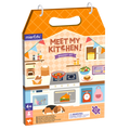 mierEdu Meet My Kitchen magnetic play set, front of pack