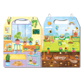 mierEdu Meet My Garden fold-out magnetic garden scene with plants and tools