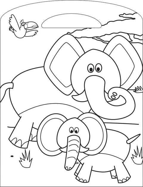 Hinkler Shaped Colouring Book - Animals