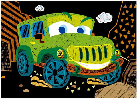 Avenir Mini Scratch Book - Cars