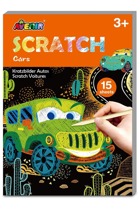 Avenir Mini Scratch Book - Cars