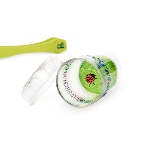 B. toys Bug Bungalow magnifier, tweezers and container