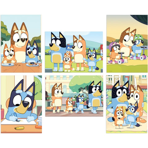 Bluey 6 Puzzle Pack