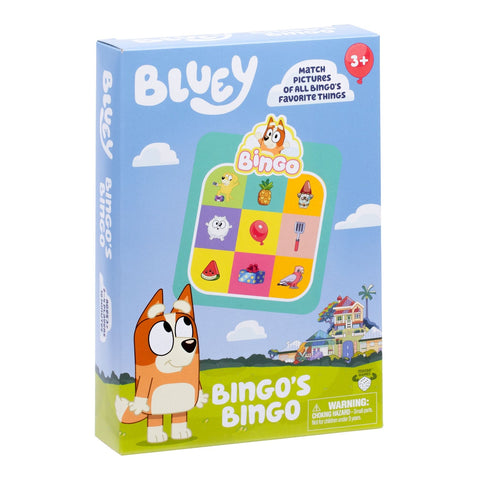 Bluey Bingo's Bingo cards and chips