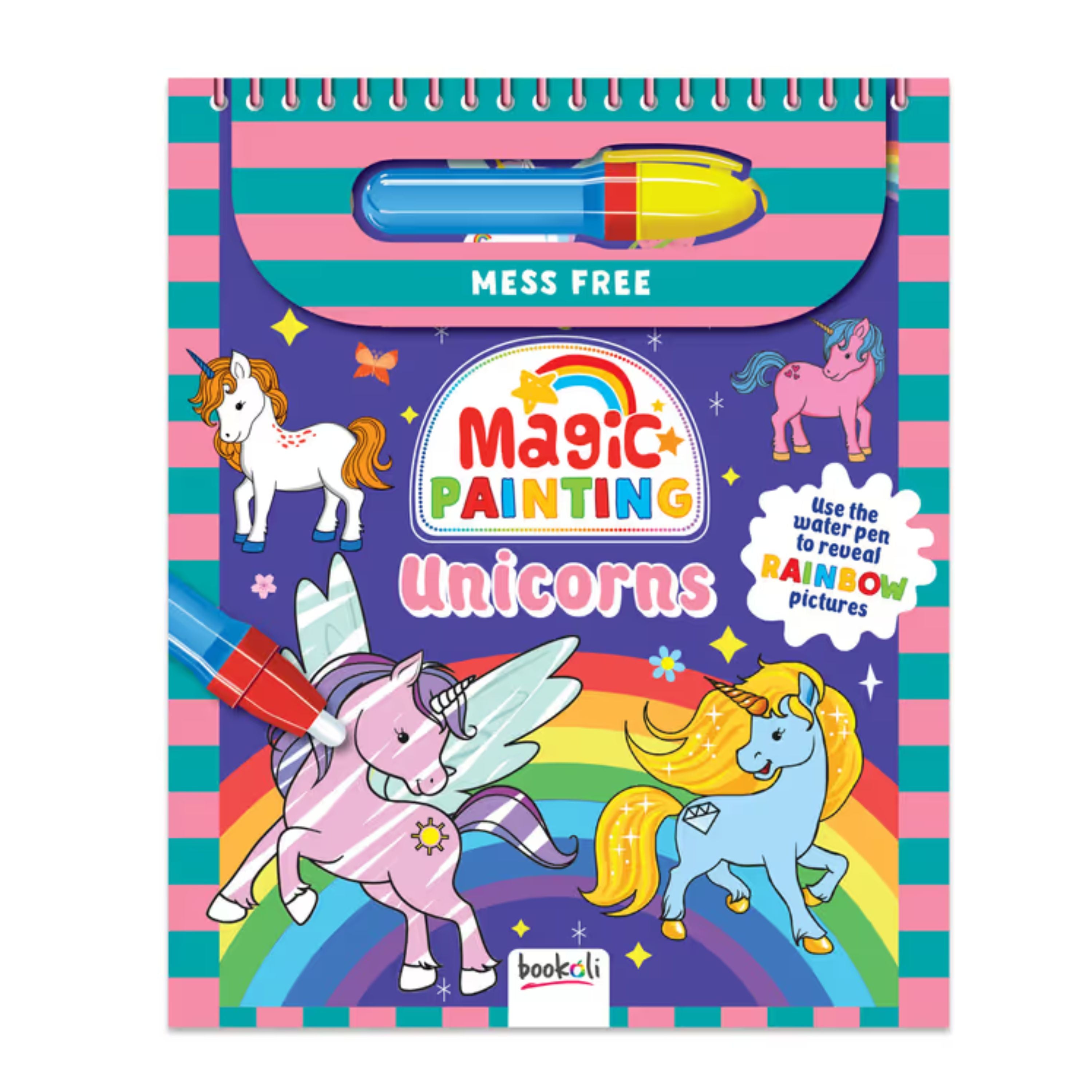Bookoli Magic Painting – Unicorns | Reusable Water Activity Book – The ...