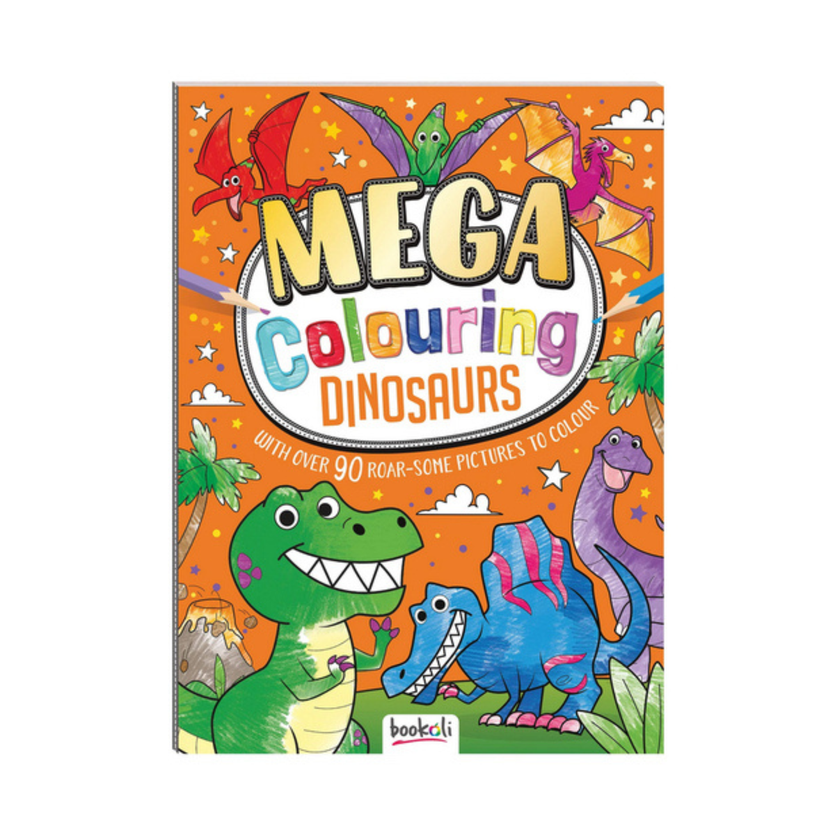 Bookoli Mega Colouring Dinosaurs Activity Book