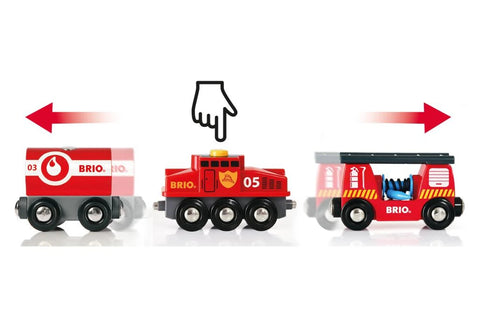 Brio Rescue Firefighting Train 4 pieces