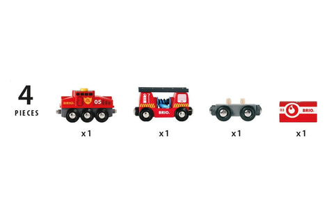 Brio Rescue Firefighting Train 4 pieces