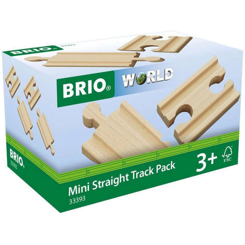 Brio World Mini Straight Tracks Pack 4 Pieces