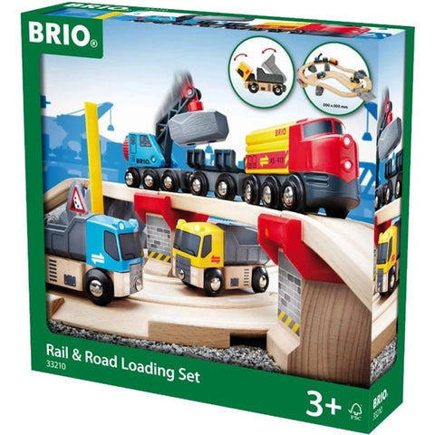 Brio World Rail & Road Loading Set 32 Piece