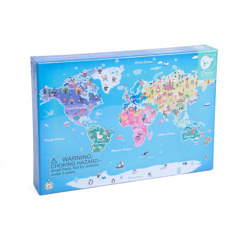 Classic World World Map Puzzle (48 pc)