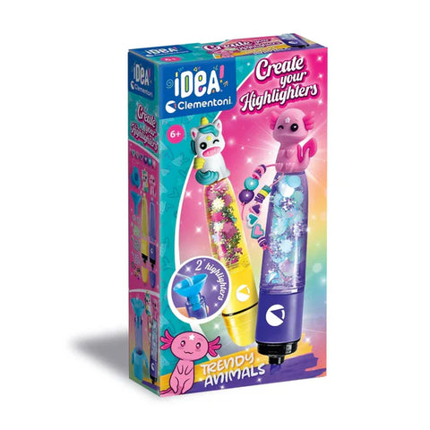 Clementoni Idea Drawing Small Highlighter Lab - Trendy Animals