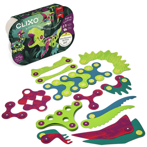Clixo Dino Discovery Pack (22 pcs)