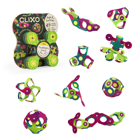 Clixo Tiny & Mighty Pack (9pc) - Dino