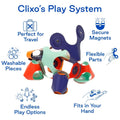 Clixo Tiny & Mighty Space 9-piece magnetic building set