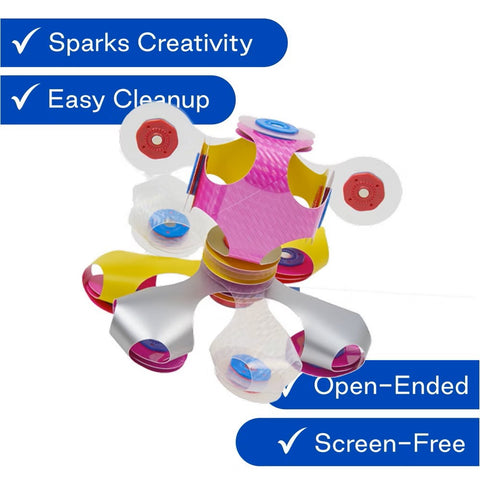 Clixo Tiny & Mighty Sparkle 9-piece magnetic building set
