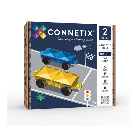 Connetix Bright 2 piece Car Pack