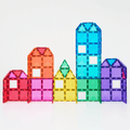 Connetix bright tiles built into a tower