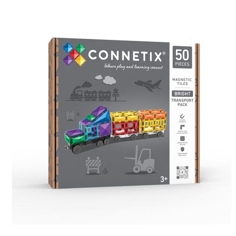Connetix Bright Transport Pack 50pc