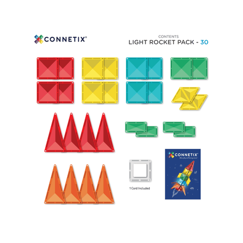 Connetix Light Rocket Pack 30pc