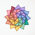 Connetix pastel tiles built into a tower