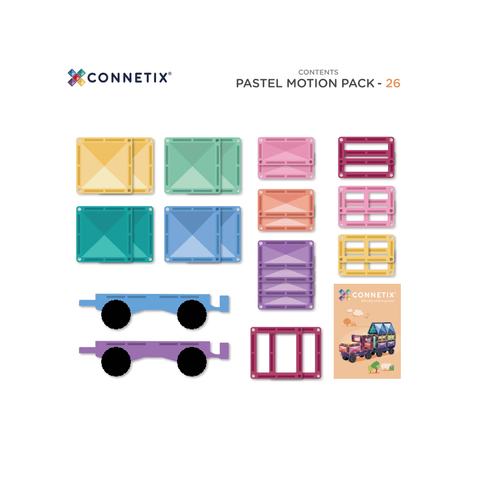 Connetix Pastel Motion Pack 26pc