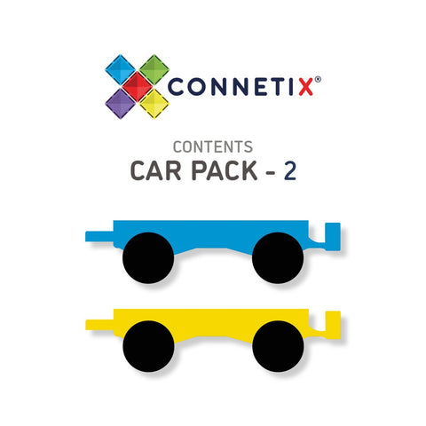 Connetix 2 piece Car Pack - The Toybox NZ Ltd
