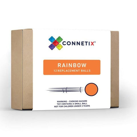 Connetix 12pc Rainbow Replacement Ball Pack - The Toybox NZ Ltd