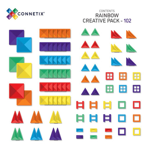 Connetix Rainbow Creative Pack 102pc