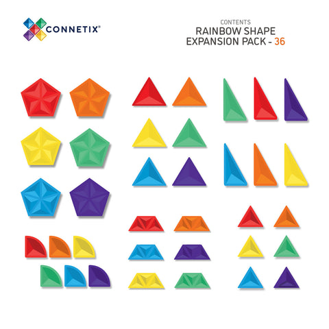 Connetix Rainbow Shape Expansion Pack 36pc