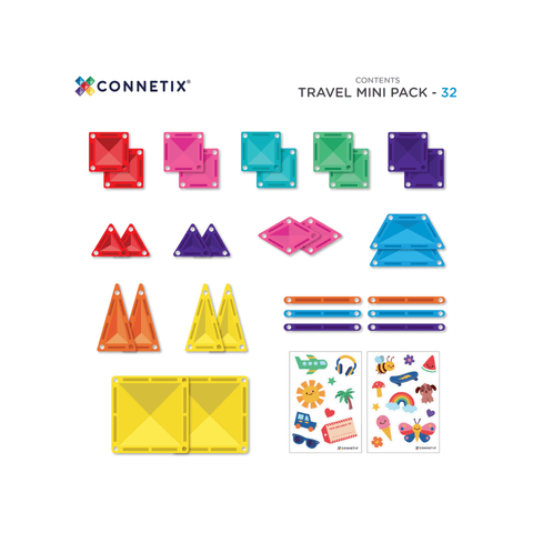 Connetix Travel Mini Pack 32pc
