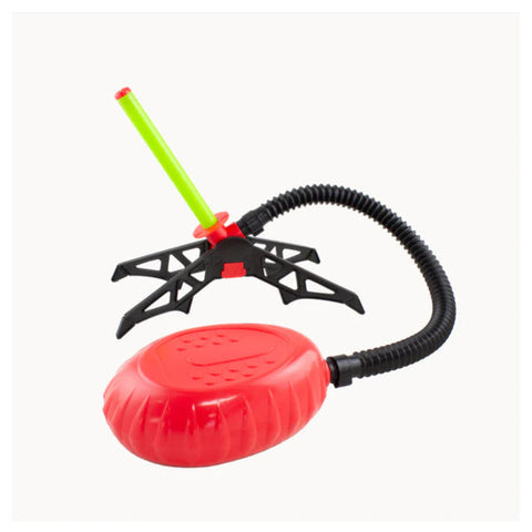 Child stomping to launch the Cooee Stomp Rocket